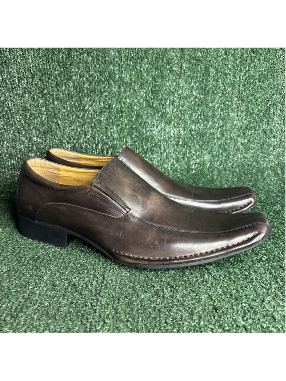 NEW Vintage Steve Madden 'Torell' Western Square Toe Loafer Mens Size 12 Y2K